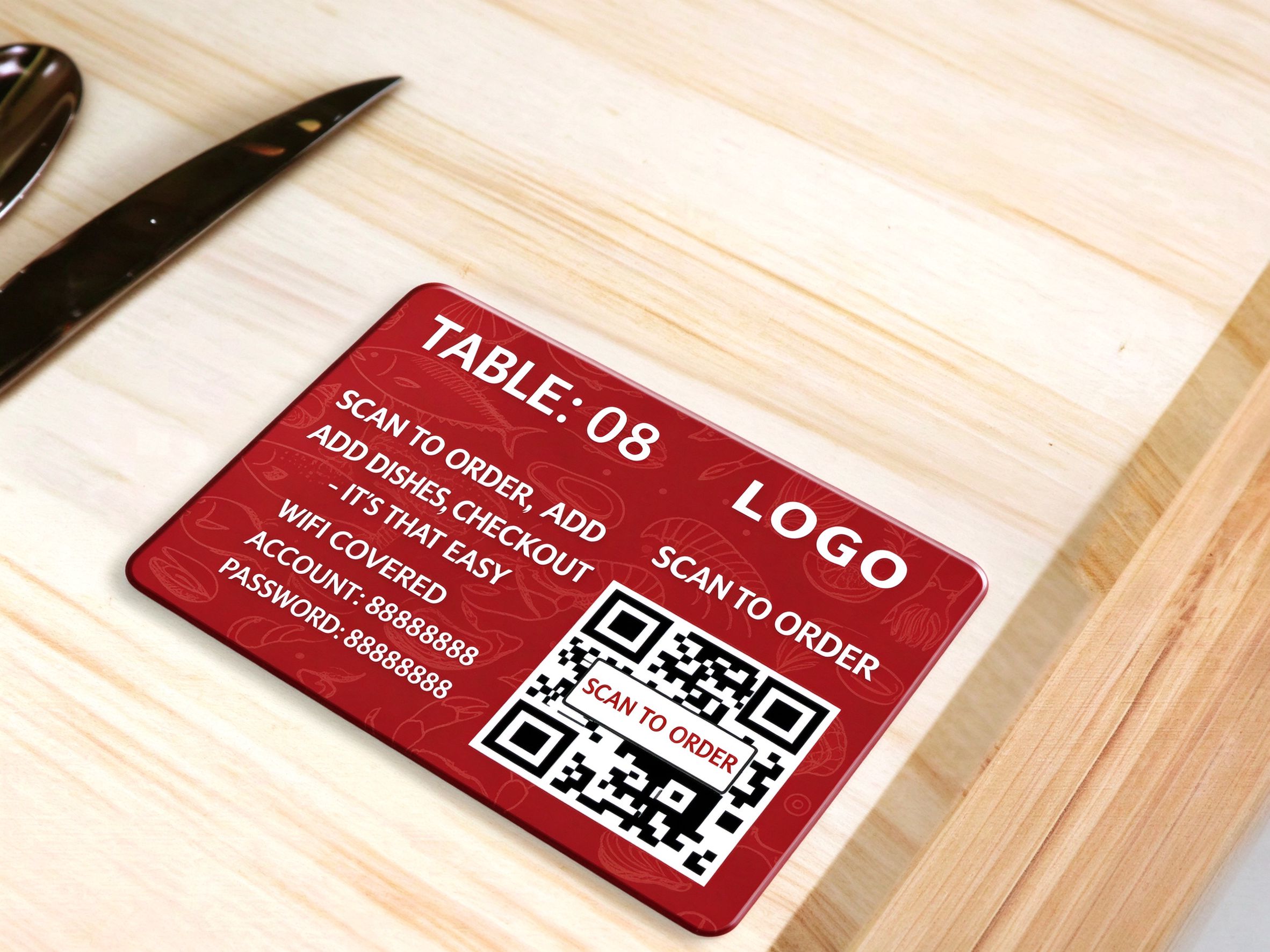 Placas QR de Metacrilato