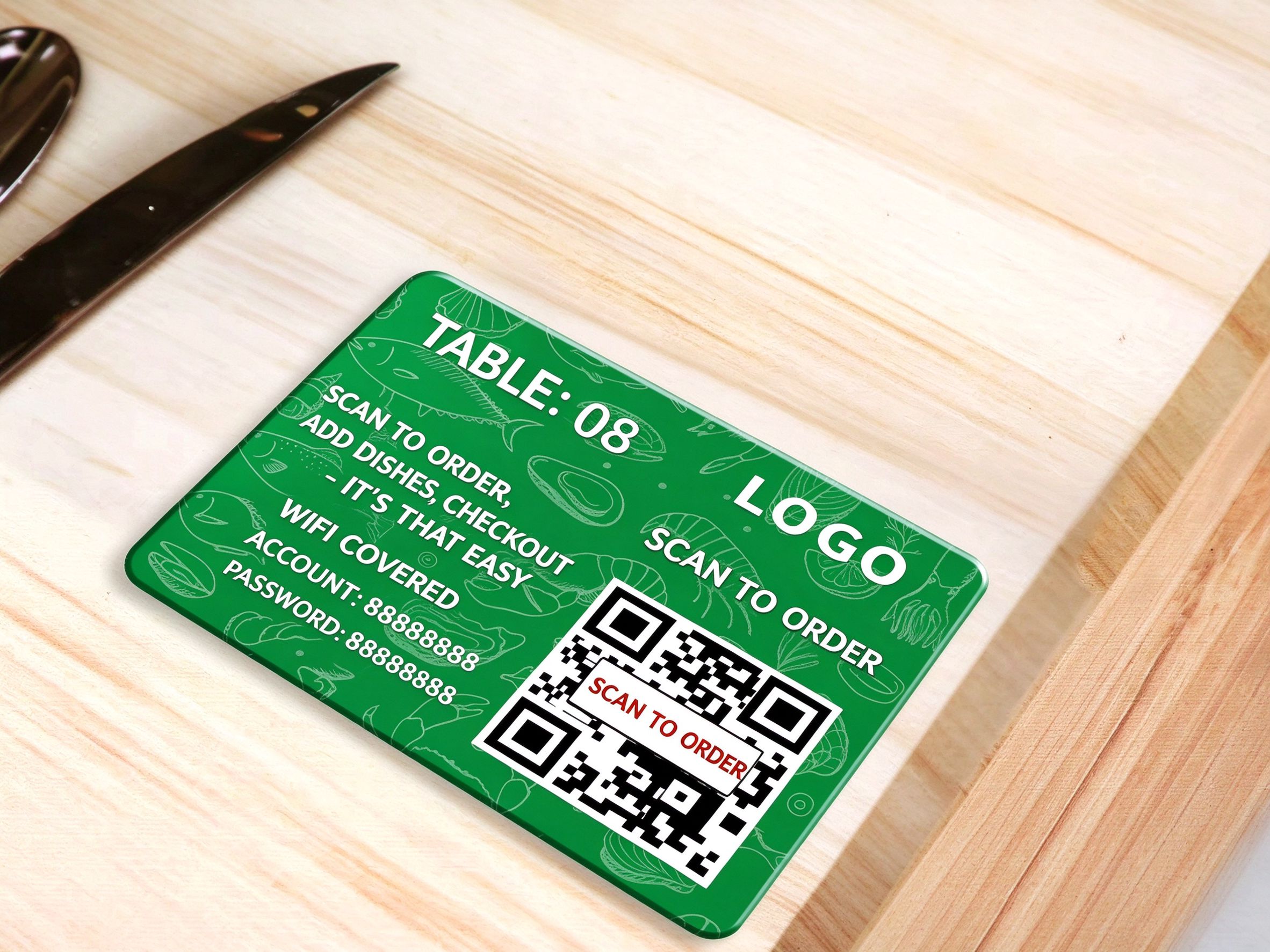 Placas QR de Metacrilato