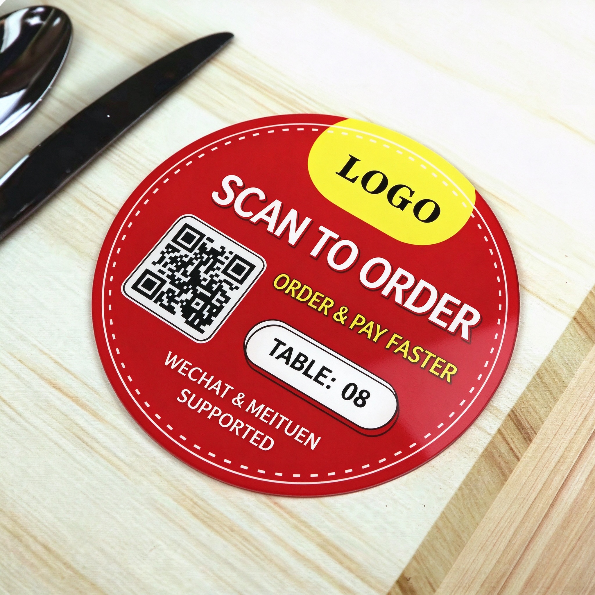 Placas QR de Metacrilato