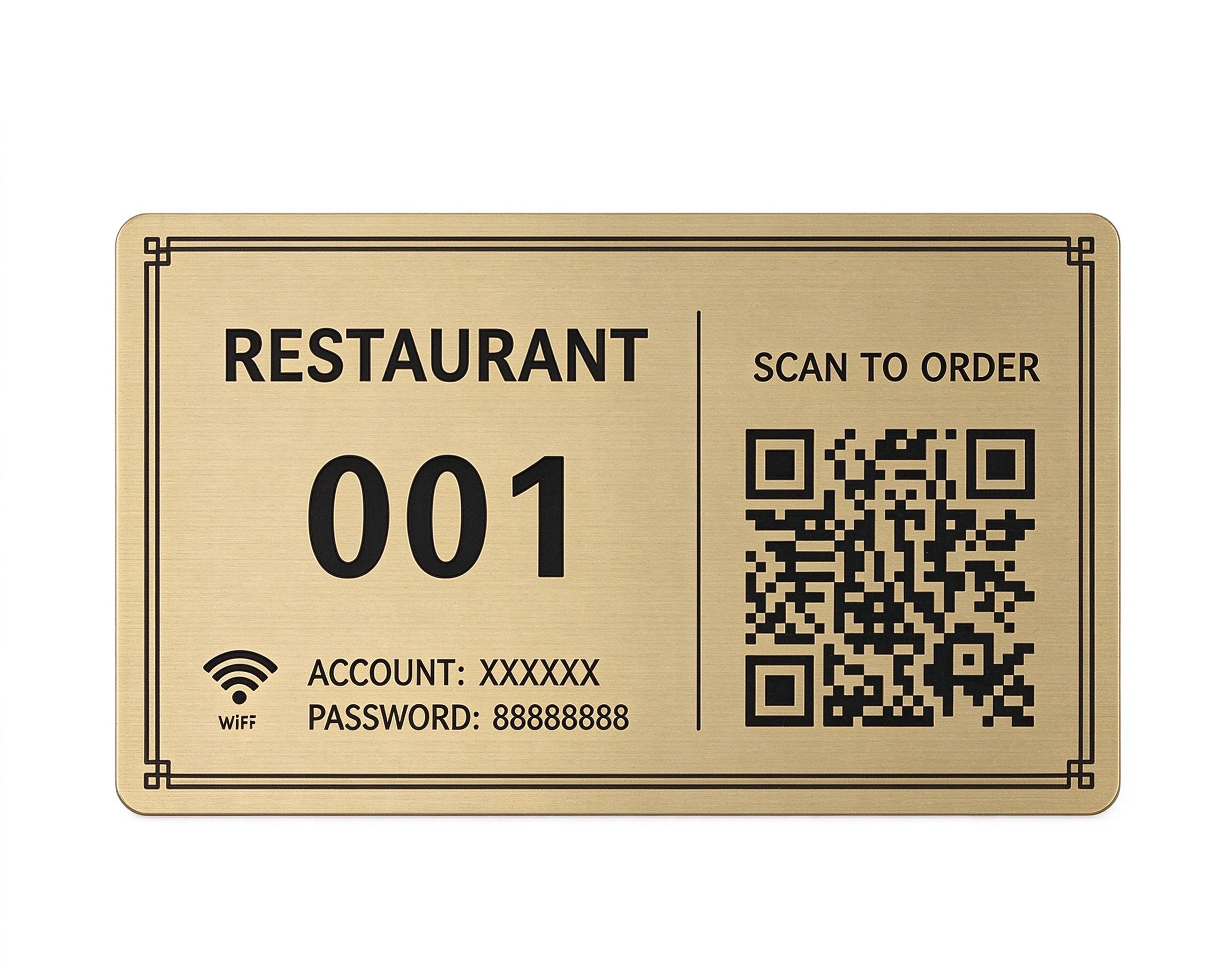Placas QR Metálicas