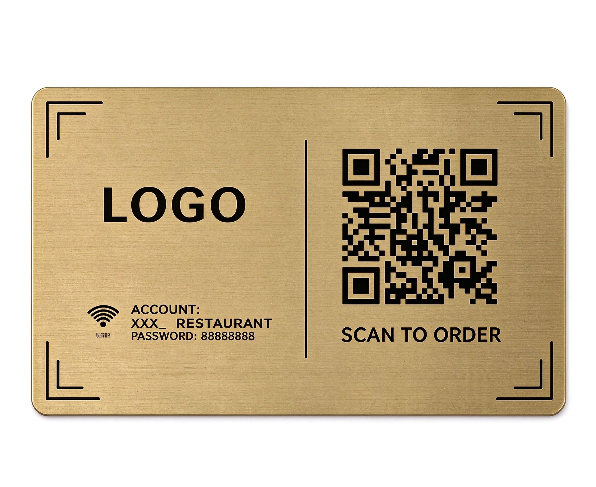 Placas QR Metálicas