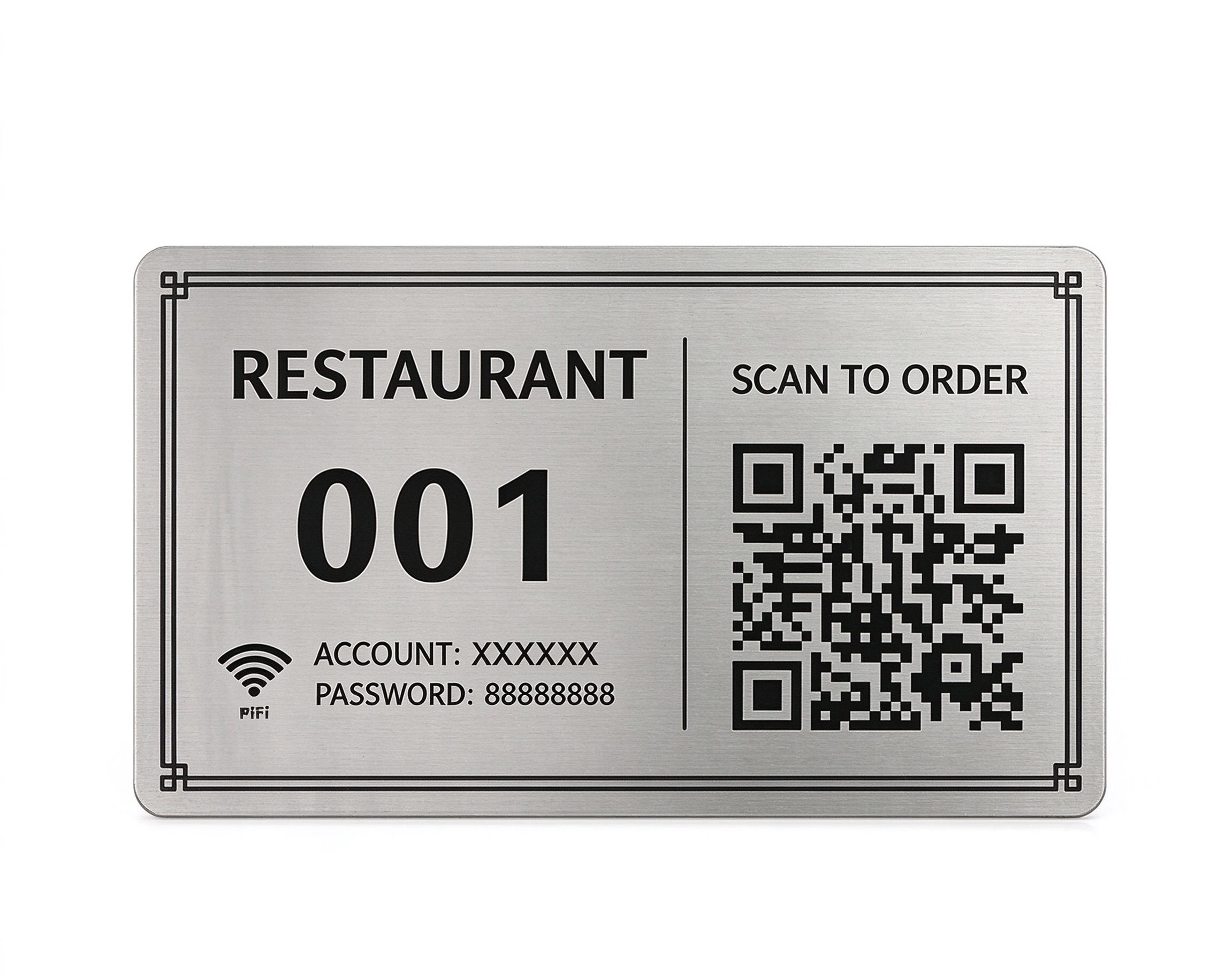 Placas QR Metálicas