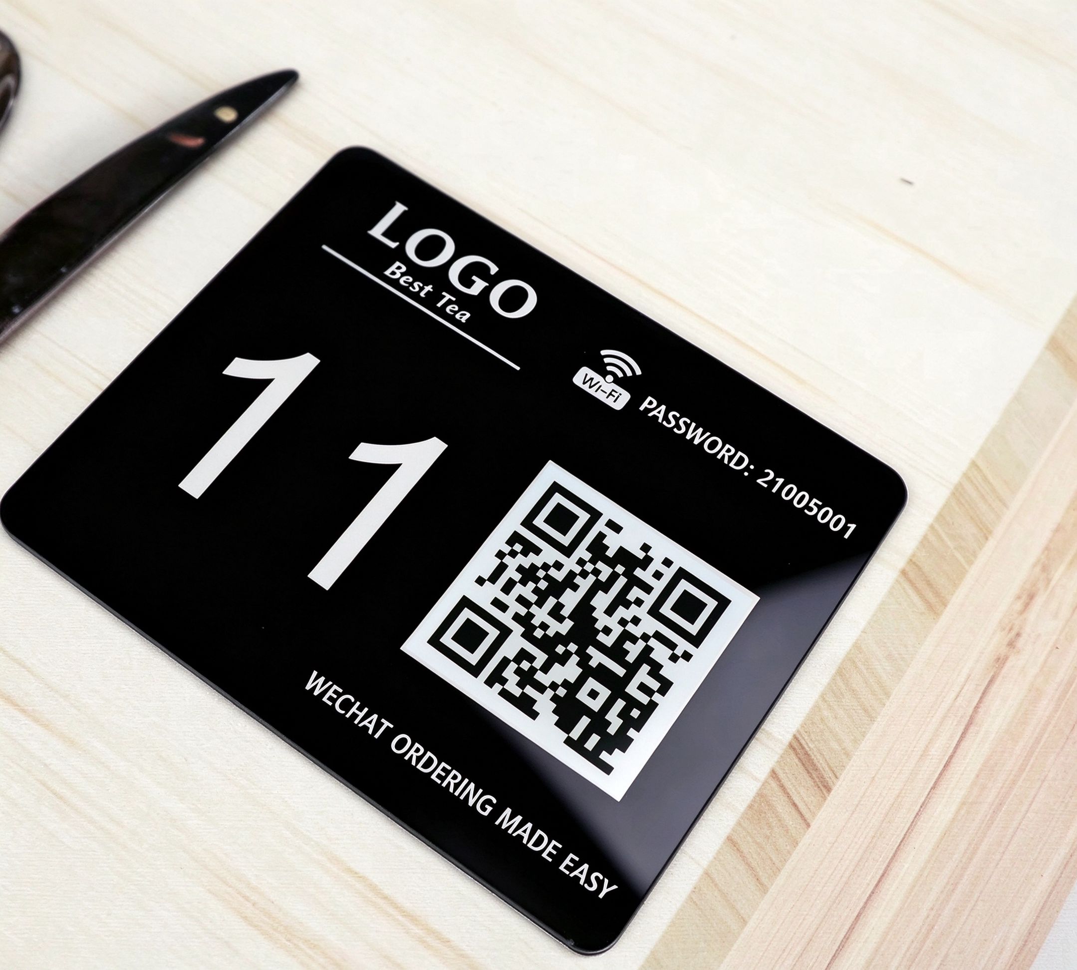 Placas QR de Metacrilato